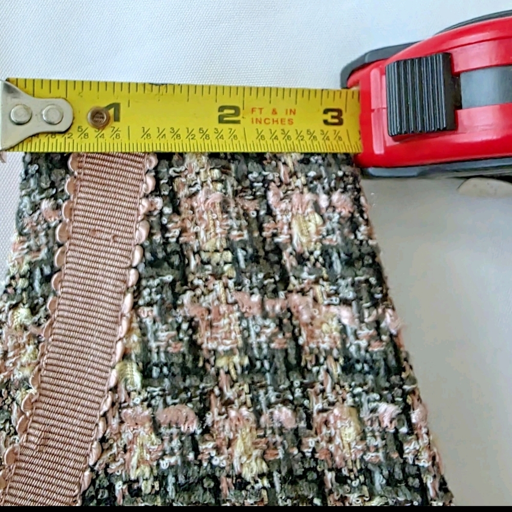 Talbots Tweed Sleeveless Sheath Dress Pink Womens 18W Plus Size Preppy Career - Picture 8 of 13